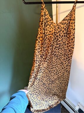 a new day Leopard Slip Dress - Brown & Black